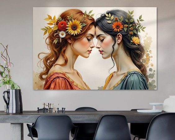 Example of the artwork in a room