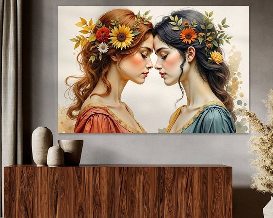 Example of the artwork in a room