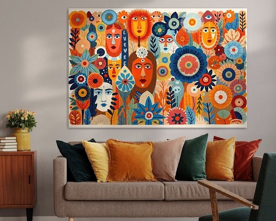 Example of the artwork in a room