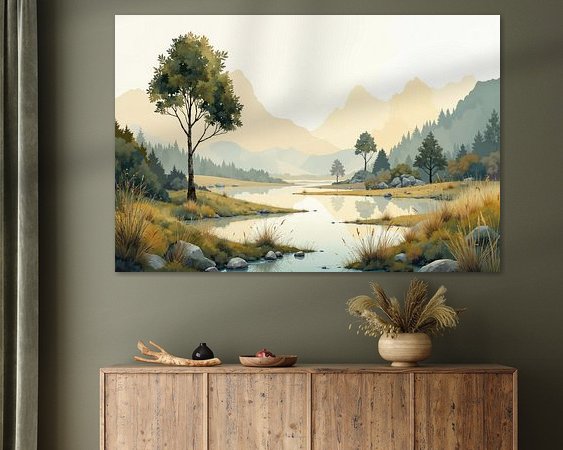 Example of the artwork in a room