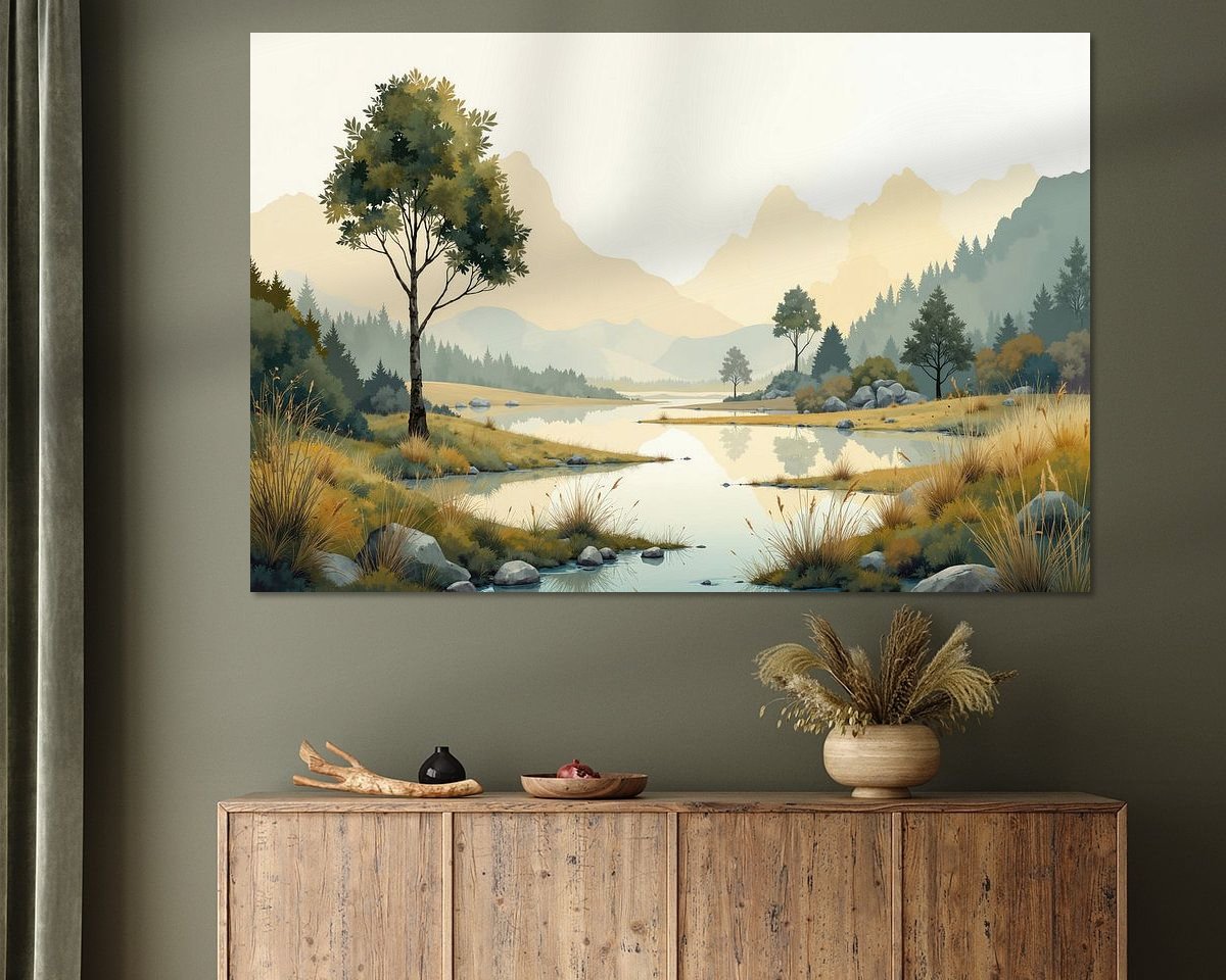 Example of the artwork in a room