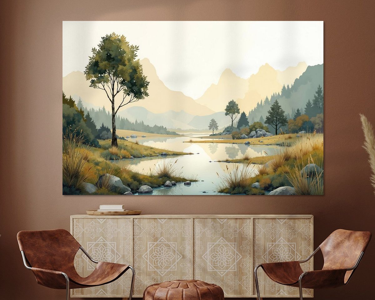 Example of the artwork in a room