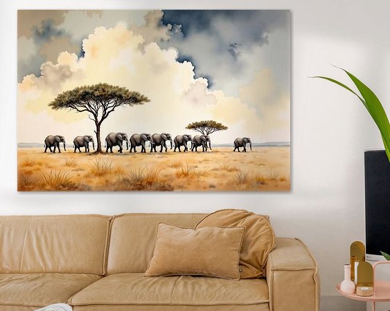 Example of the artwork in a room