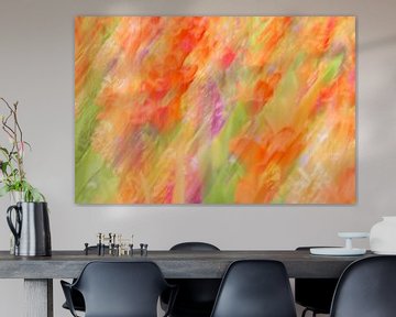 Tulip field abstract