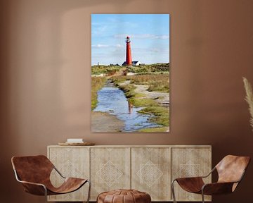 the lighthouse wadden vuurtoren van Groothuizen Foto Art