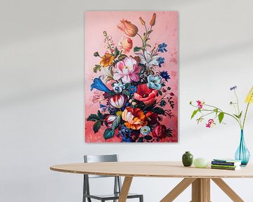 Bloemenschilderij van I ❤ Bloemen