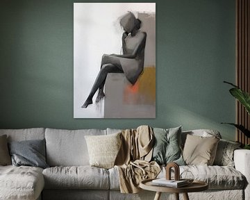 Vrouwenfiguur | Hidden Thoughts in Color van De Mooiste Kunst