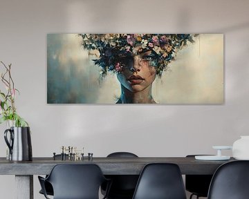 Vrouwenportret van I ❤ Bloemen
