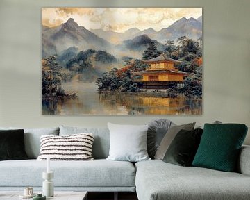 Maison japonaise au bord de l'eau sur Egon Zitter
