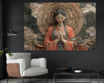 femme en prière orientale sur Egon Zitter