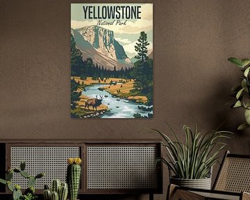 Sereniteit in Yellowstone van Silvina Khan