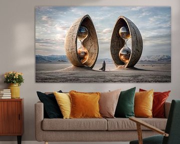 Het horloge van de kosmische tijd van Klaus Tesching - Art-AI