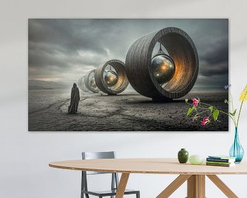 De bewakers van eindeloze tijd van Klaus Tesching - Art-AI