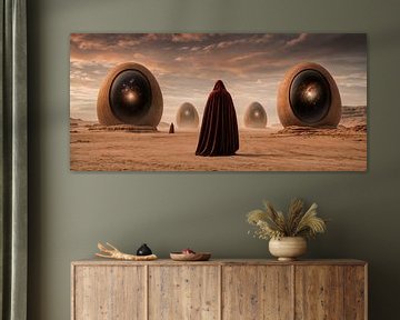 De bewakers van de galactische horizonten van Klaus Tesching - Art-AI