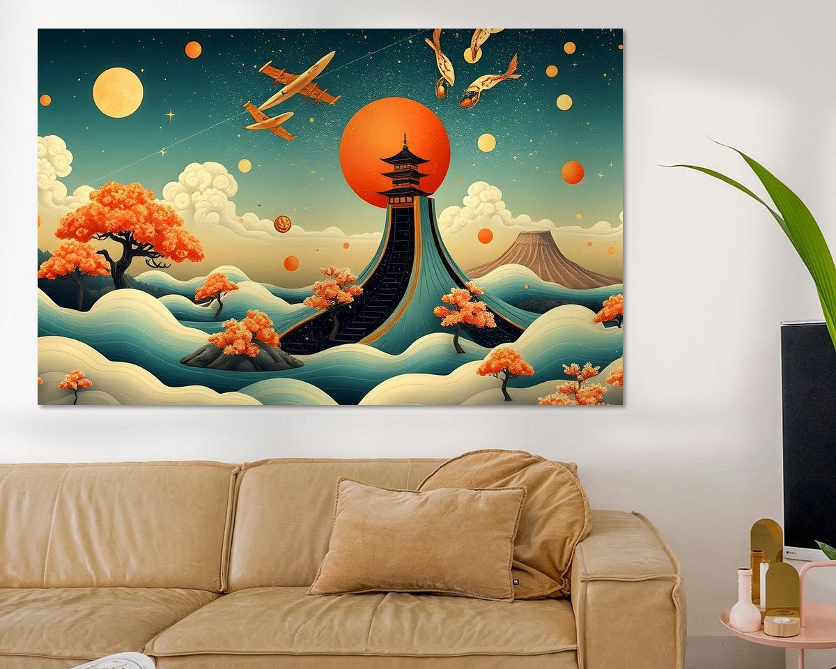 Example of the artwork in a room