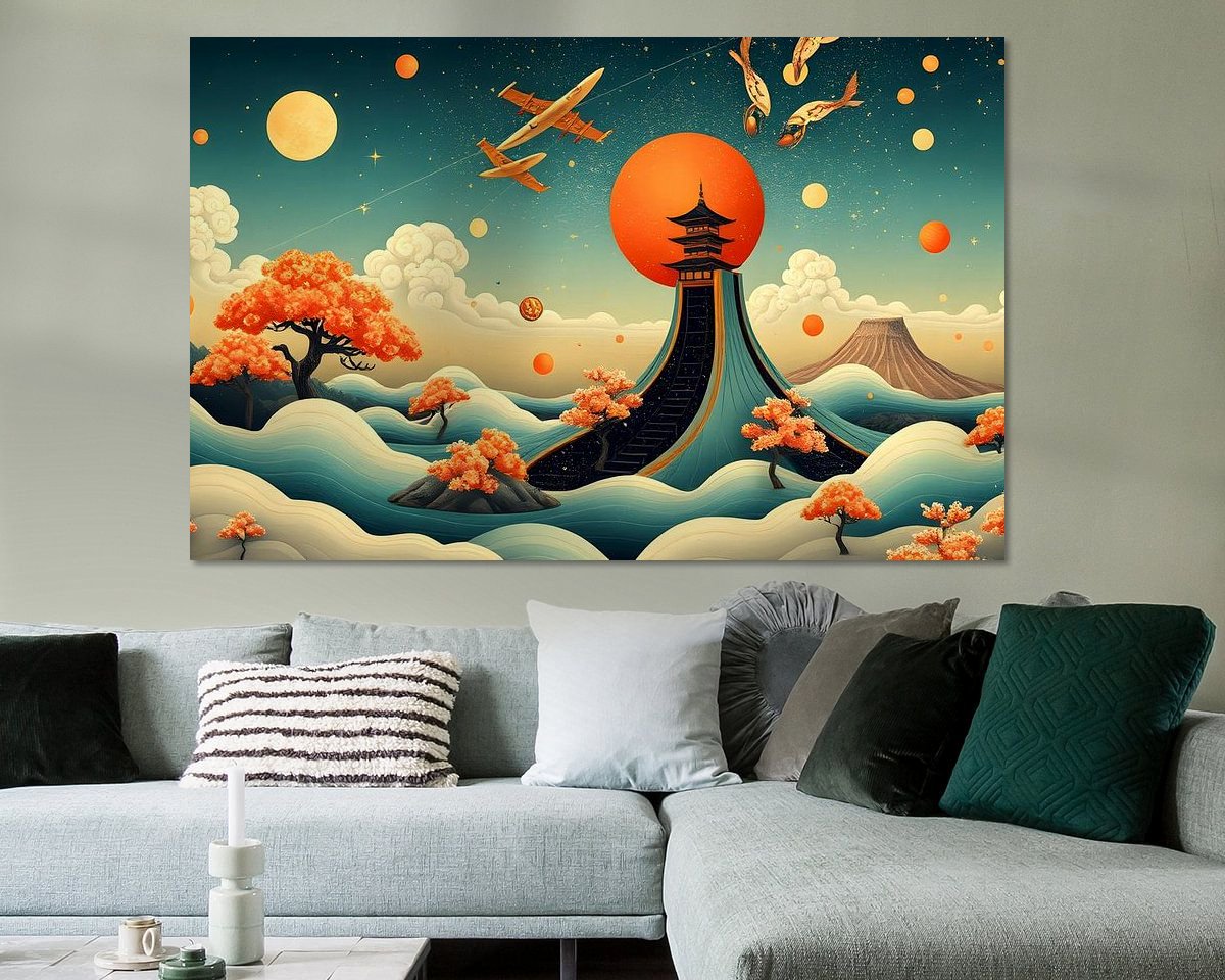 Example of the artwork in a room