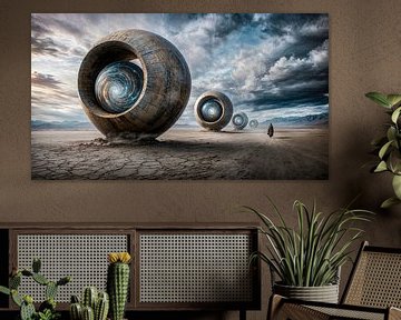 Wielen van oneindigheid van Klaus Tesching - Art-AI