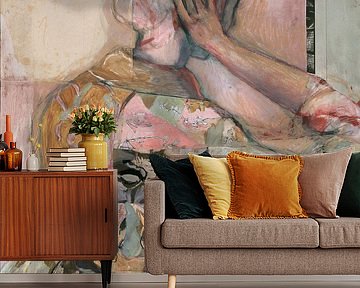 Woman in a Flowered Kimono Dawn