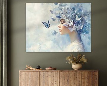 Vrouw Blauw van Kunst Kriebels