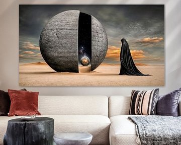 De poort naar de verborgen kosmos van Klaus Tesching - Art-AI