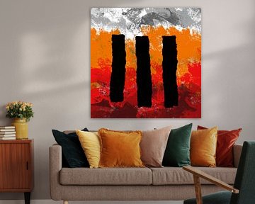 3 black lanes in a blaze by Prins Schildert
