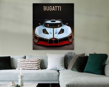 Bugatti Bolide sportwagen voor op het circuit