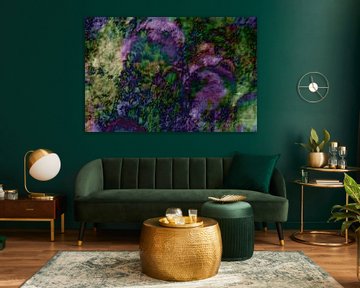 Bloementuin abstract van Elles Rijsdijk