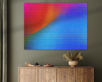 Gekleurde Lijnen met Kleurverloop Achtergrond van Modern Collection