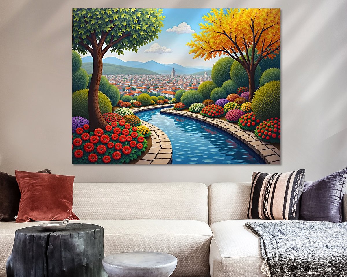 Example of the artwork in a room