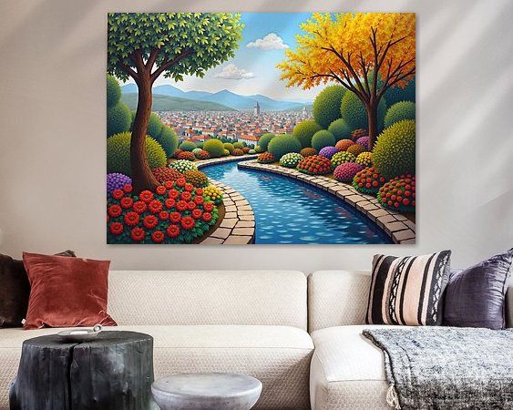 Example of the artwork in a room