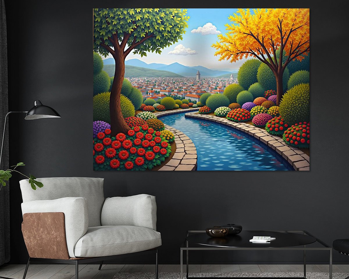Example of the artwork in a room