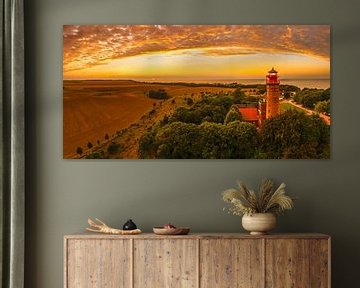 Leuchtturm am Kap Arkona bei Sonnenuntergang von Markus Lange