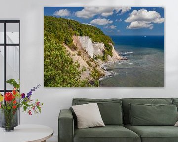 Kreidefelsen im Nationalpark Jasmund an einem Sommertag von Markus Lange