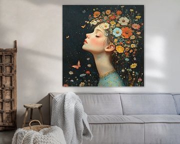 Flowers Head by Eye catching paintings