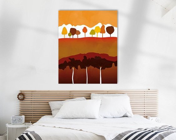 Example of the artwork in a room