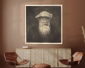 Camille Pissarro, Zelfportret, ca. 1890 van Atelier Liesjes