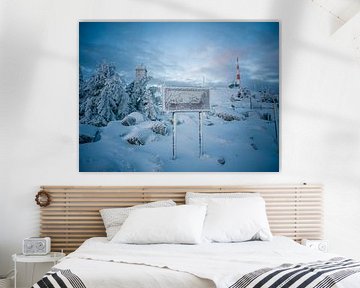 Gedenktafel zur deutschen Teilung auf dem Brockengipfel