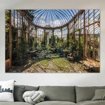 Verfallener Wintergarten (Gartenhaus) von Wim van de Water