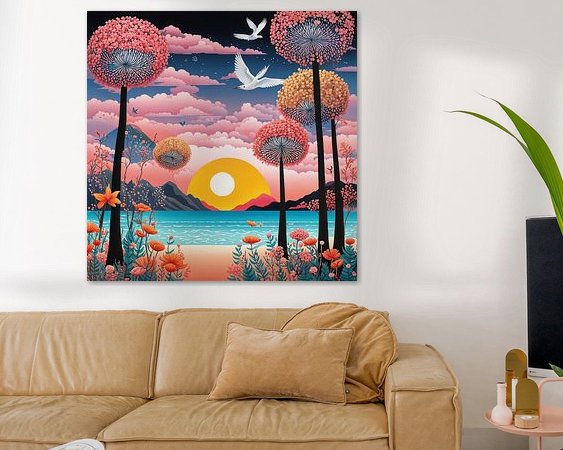 Example of the artwork in a room