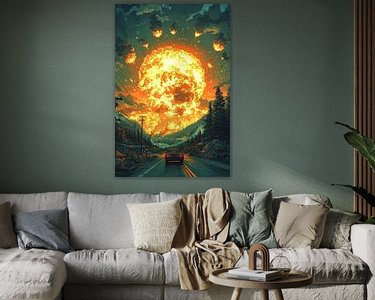 Example of the artwork in a room