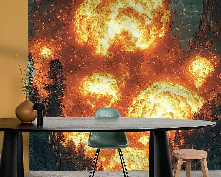 Example of the artwork in a room