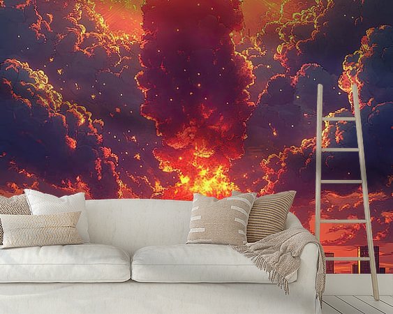Example of the artwork in a room