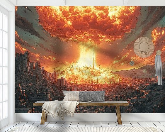 Example of the artwork in a room