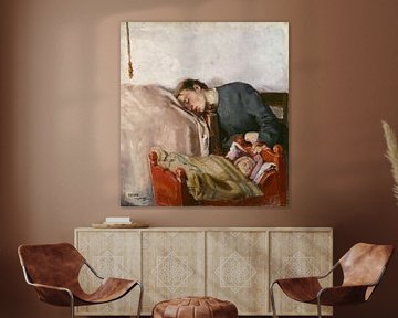 Christian Krohg, Moeder en kind, 1883 van Atelier Liesjes