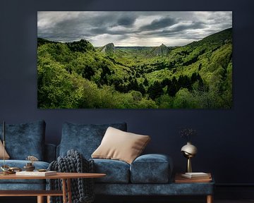 Grüne Landschaft in Frankreich von Voss Fine Art Fotografie