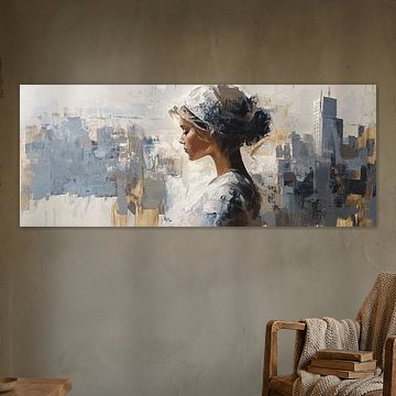 Frau Stadt | Skyline Silhouette