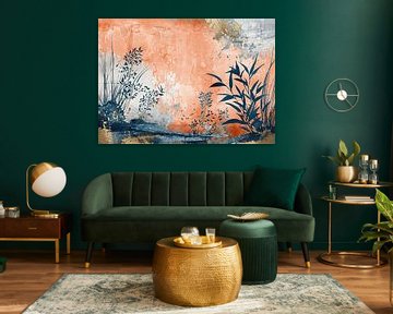 Ethereal Blossoms van Abstract Schilderij