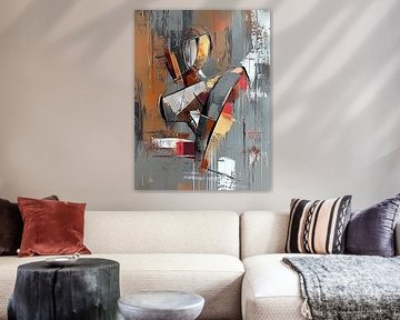 Dynamic Geometry van Abstract Schilderij