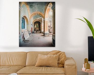 Verlaten Kerk in Apice Italië. van Roman Robroek - Foto's van Verlaten Gebouwen
