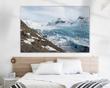 Witte stilte van Svinafellsjökull van Gerry van Roosmalen